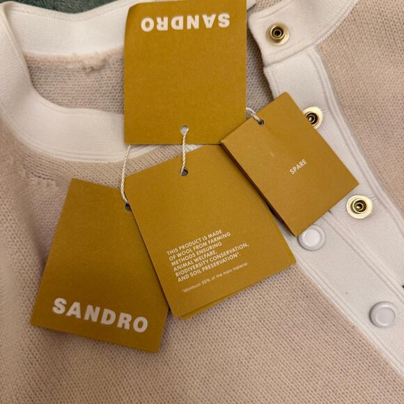 Sandro NWT Medium Wool Cashmere Sweater - Picture 5 of 10